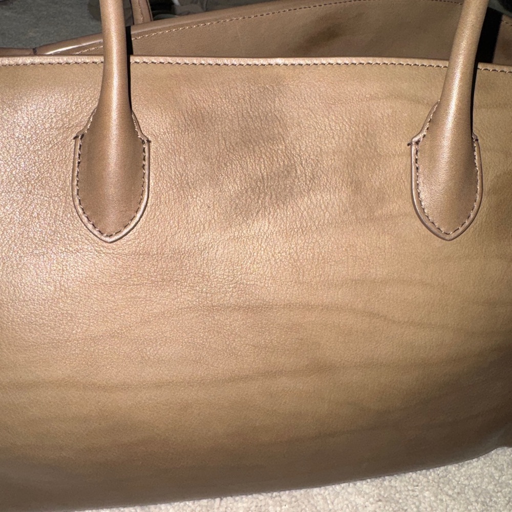The Row Marlo 14 Brown Leather Tote - Picture 10 of 11